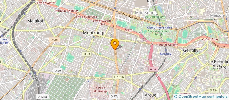 localisation de l'entreprise ASSOC CATHOLIQUES DE VACANCES  MONTROUGE