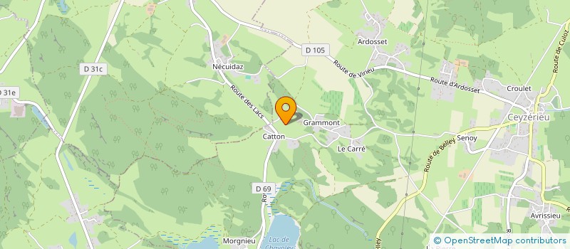 localisation de l'entreprise ASSOC CAVALIERS PROPRIETAIRES GRAMMONT à CEYZERIEU
