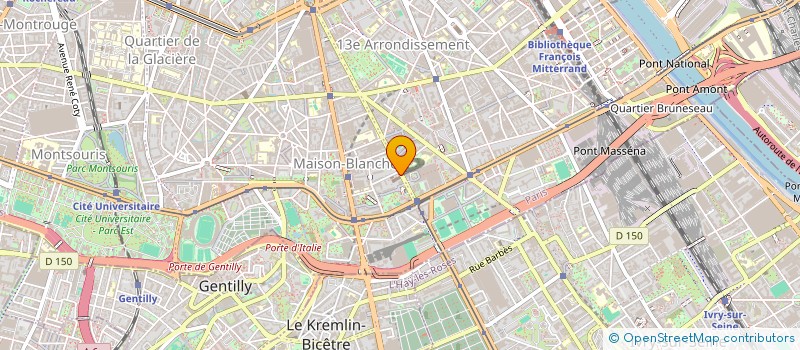 localisation de l'entreprise ASSOC CENTRE ALPHA CHOISY  PARIS