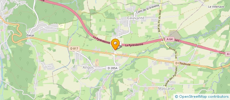 localisation de l'entreprise ASSOC CENTRE DE FORMATION GENERALE  BARBAZAN-DEBAT