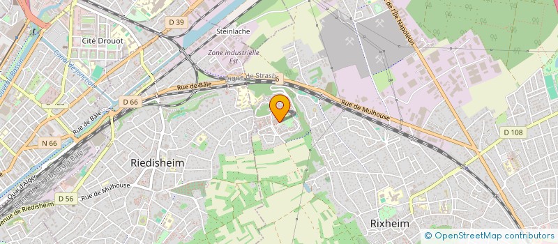 localisation de l'entreprise ASSOC CENTRE POLYVAL ENTREMONT  RIXHEIM