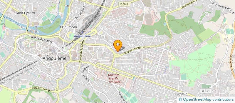 localisation de l'entreprise ASSOC CENTRE SOCIO CULTUREL ET SPORTIF à ANGOULEME
