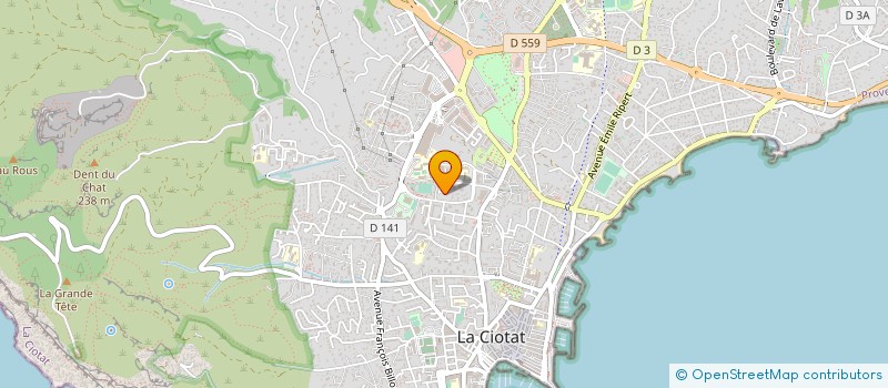 localisation de l'entreprise ASSOC CESARTS EVENEMENTS à LA CIOTAT