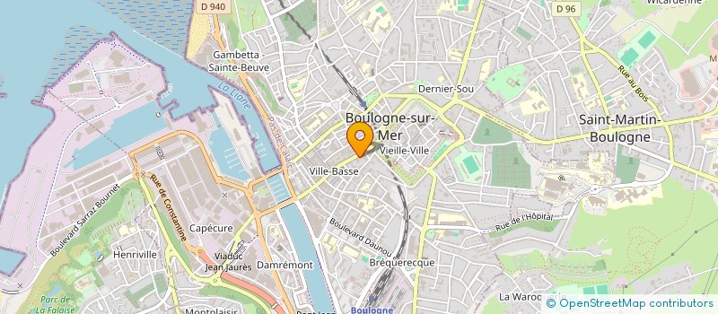 localisation de l'entreprise ASSOC CHARDON BLEU  BOULOGNE-SUR-MER