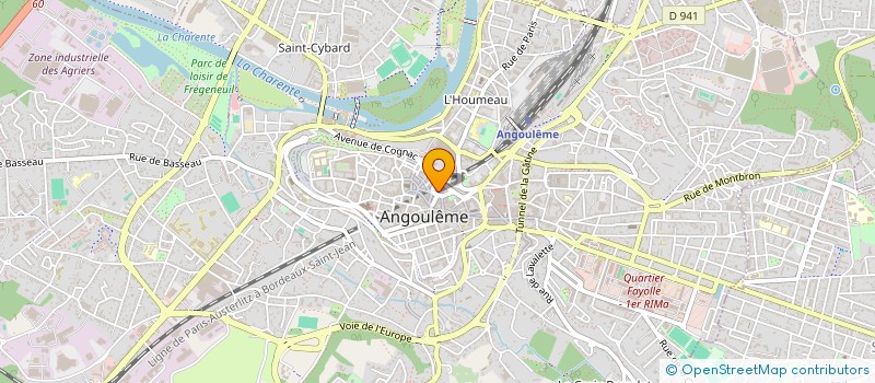 localisation de l'entreprise ASSOC CHARENTE DIFFUSION à ANGOULEME