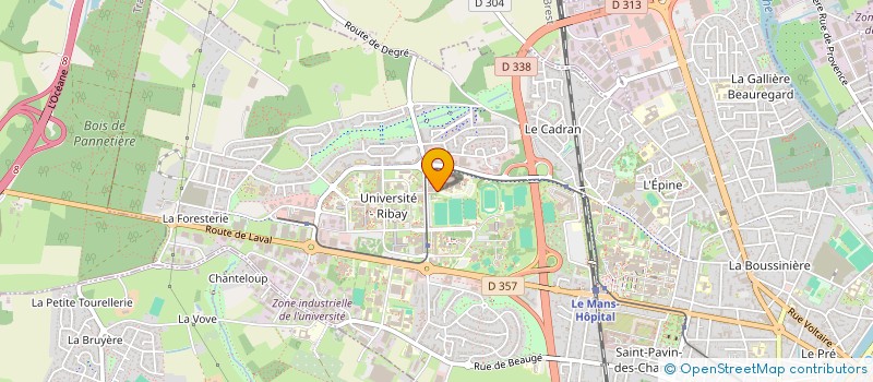 localisation de l'entreprise ASSOC CHIRURGIENS VASCULAIRES CLINI PRE  LE MANS