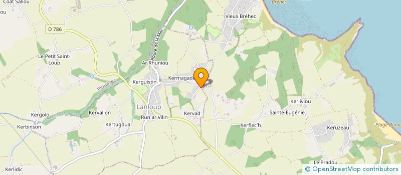 localisation de l'entreprise ASSOC CIE CAMELEON à PLOUHA