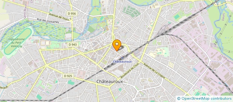 localisation de l'entreprise ASSOC CINEMAS OUEST RECHERCHE à CHATEAUROUX