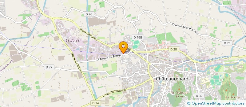 localisation de l'entreprise ASSOC CINESE  CHATEAURENARD