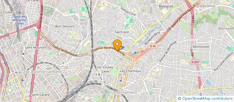 localisation de l'entreprise ASSOC CLAIR DE LUNE à MARSEILLE