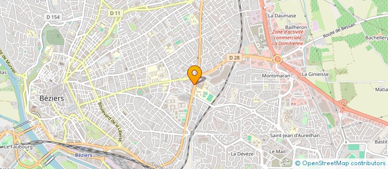 localisation de l'entreprise ASSOC. CLUB CYNOPHILE BITERROIS à BEZIERS