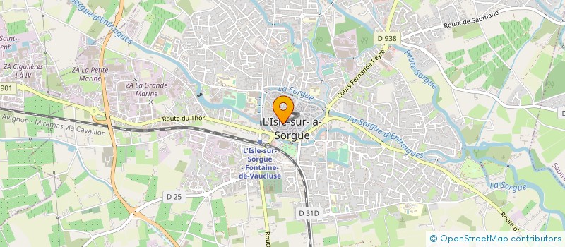 localisation de l'entreprise ASSOC CLUB DE BRIDGE ISLE SUR SORGUES à L'ISLE-SUR-LA-SORGUE