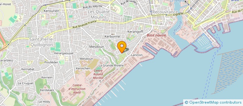 localisation de l'entreprise ASSOC CLUB DE LA MARCOPHILIE NAVALE à BREST