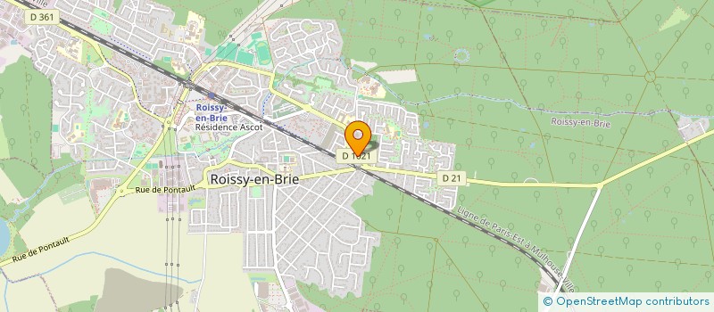 localisation de l'entreprise ASSOC CLUB DES JEUNES à ROISSY-EN-BRIE