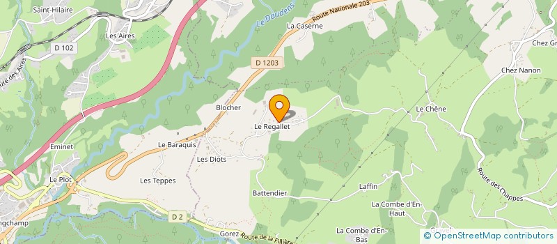 localisation de l'entreprise ASSOC CLUB EDUCATION CANINE REGION ANNEC à ARGONAY