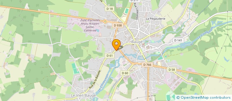localisation de l'entreprise ASSOC CLUB ENTREPRISES REGION BAUGEOISE à BAUGE-EN-ANJOU