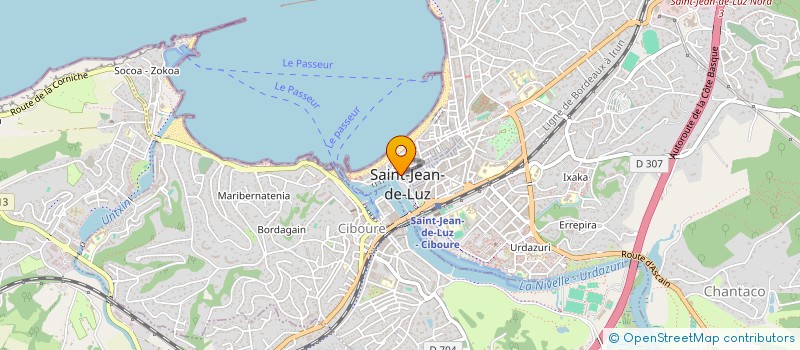 localisation de l'entreprise ASSOC CLUB FOYER SUBAZTERRIAN à SAINT-JEAN-DE-LUZ