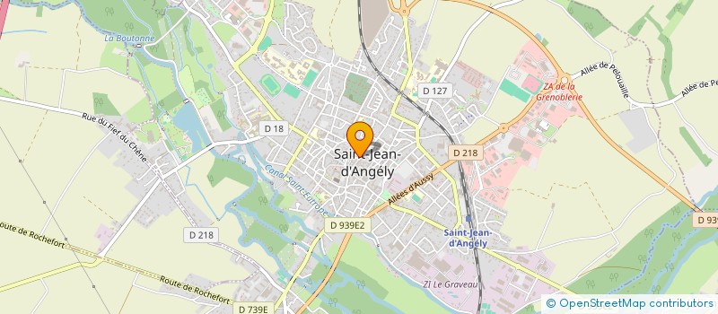 localisation de l'entreprise ASSOC CLUB JEUNESSE ANGERIENNE  SAINT-JEAN-D'ANGELY