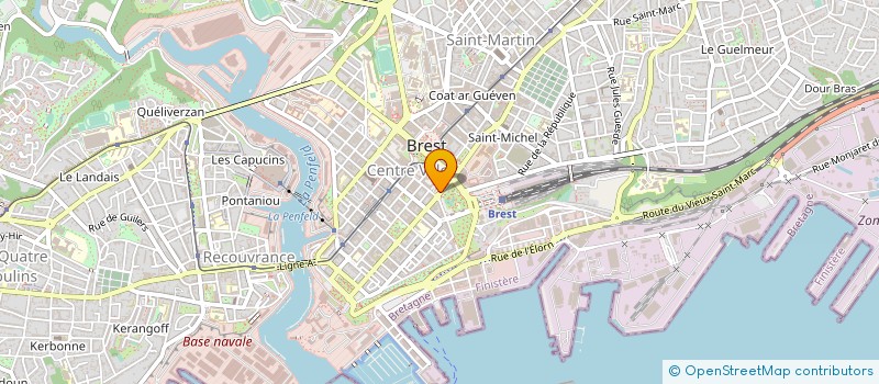 localisation de l'entreprise ASSOC CLUB NAUTIQUE DES EQUIPAGES à BREST