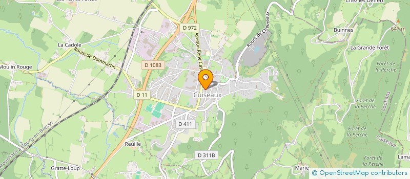 localisation de l'entreprise ASSOC COLLECTIF DES LIVRES A LOISIR  CUISEAUX