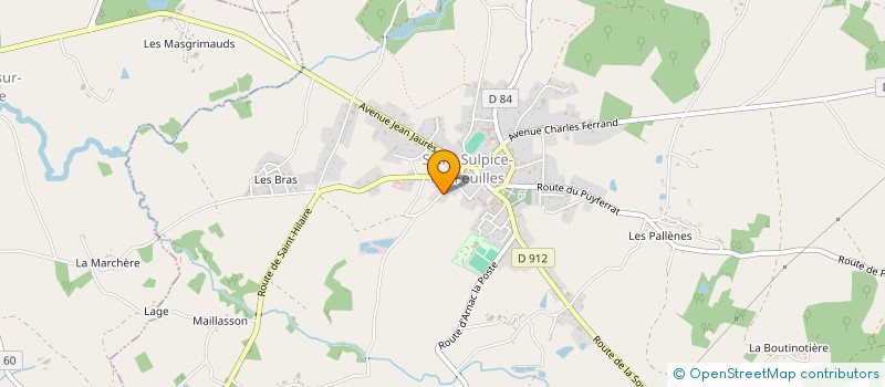 localisation de l'entreprise ASSOC COM DE CHASSE AGREEE  SAINT-SULPICE-LES-FEUILLES