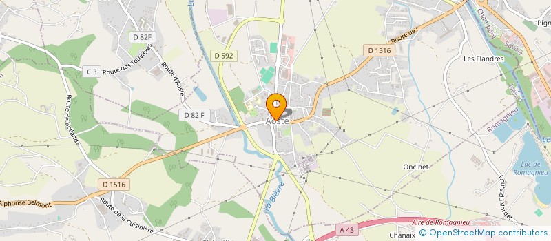 localisation de l'entreprise ASSOC COMITE DES FETES  GRANIEU