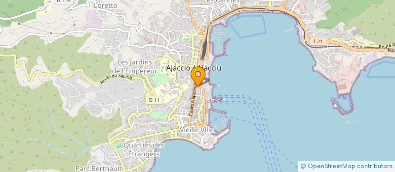 localisation de l'entreprise ASSOC COMMEDIA DEL'ARTE MELI MELO à AJACCIO