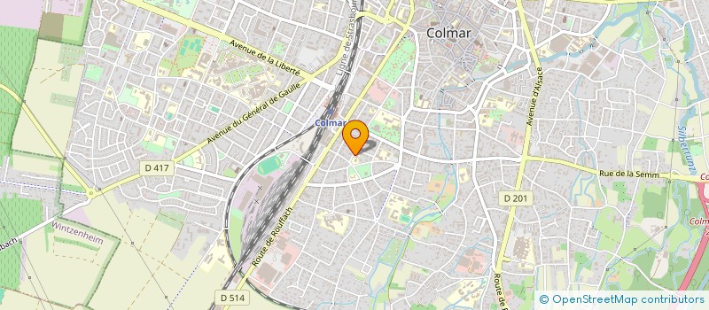 localisation de l'entreprise ASSOC COMMEMORATION BICENTENAIRE REVOLUT  COLMAR