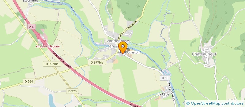 localisation de l'entreprise ASSOC. COMMEMORATION DE PHILIPPE POT  CHATEAUNEUF