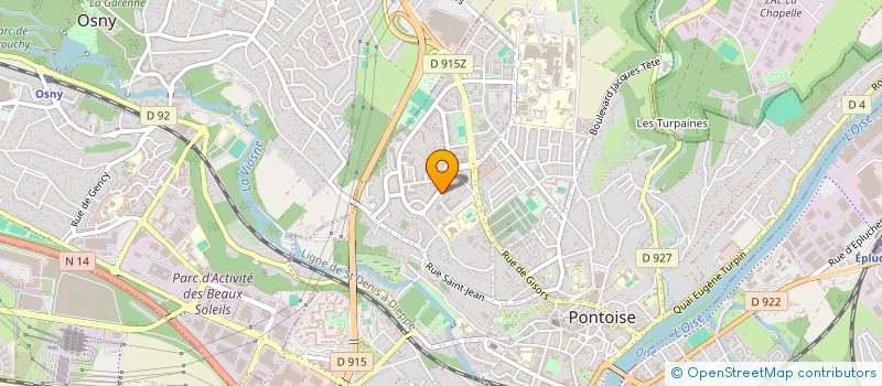 localisation de l'entreprise ASSOC COMMERC CC LOUVRAIS à PONTOISE