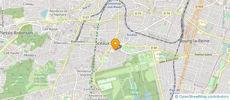 localisation de l'entreprise ASSOC COMMERCANTS ET ARTISANS DE SCEAUX à SCEAUX