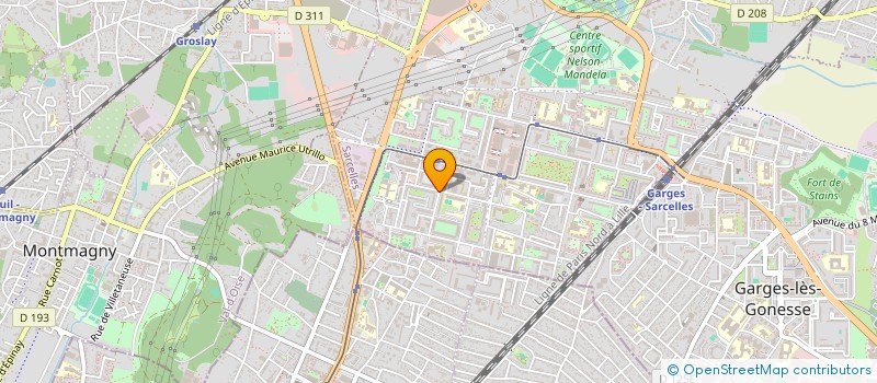 localisation de l'entreprise ASSOC COMMUN DEVELOP PERSON ARTISTIQUE  SARCELLES