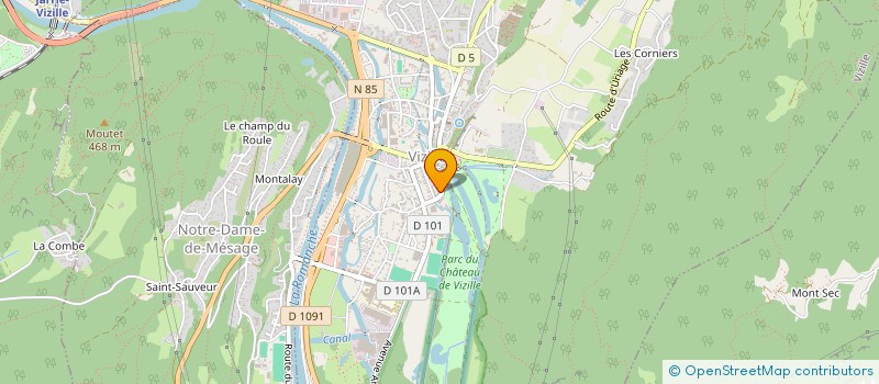 localisation de l'entreprise ASSOC COMMUNALE CHASSE AGREEE à VIZILLE