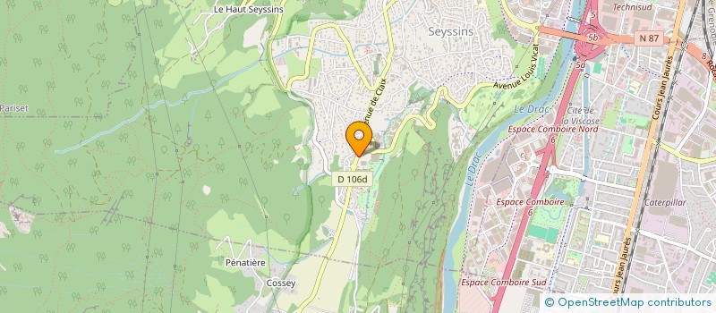 localisation de l'entreprise ASSOC COMMUNALE DE CHASSE à SEYSSINS