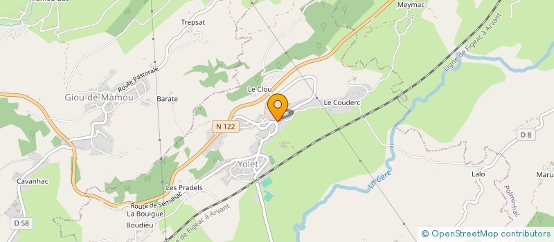 localisation de l'entreprise ASSOC COMMUNALE DE CHASSE DE VEZAC à VEZAC