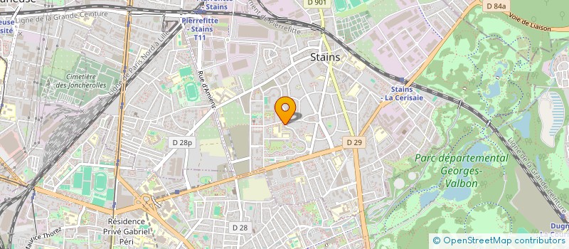 localisation de l'entreprise ASSOC COMMUNAUTE COMORIENNE STAINS ACCS à STAINS