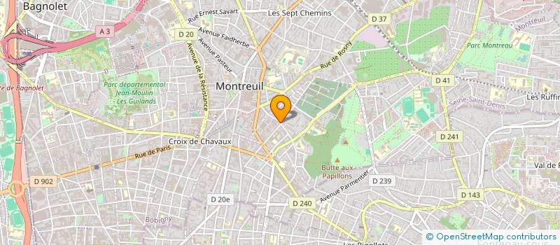 localisation de l'entreprise ASSOC COMMUNAUTE MUSULMANE MONTREUIL à MONTREUIL