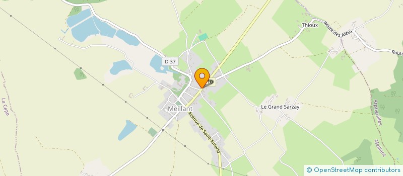 localisation de l'entreprise ASSOC COMMUNES FORESTIERES CHER ET INDRE  MEILLANT