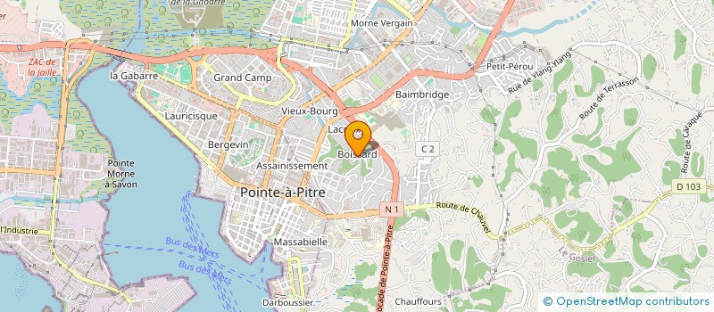 localisation de l'entreprise ASSOC COMMUNICAT EVANGILE MOYENS AUDIOVI à LES ABYMES