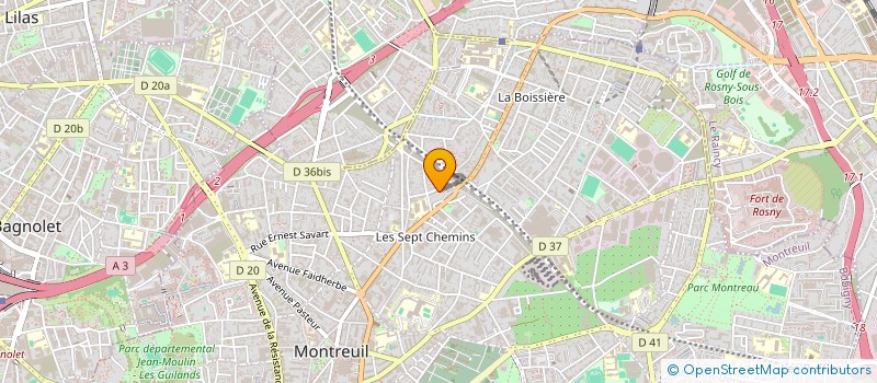 localisation de l'entreprise ASSOC COMORIENNE DEVELOP BATSA & REG à MONTREUIL