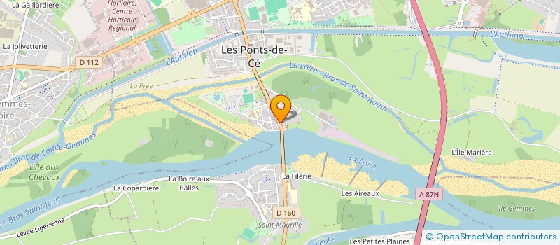 localisation de l'entreprise ASSOC COMPAGNIE DE LA RESQUILLE à LES PONTS-DE-CE