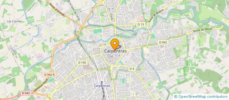 localisation de l'entreprise ASSOC COMTADINE AIDE REINSERTION EMPLOI à CARPENTRAS