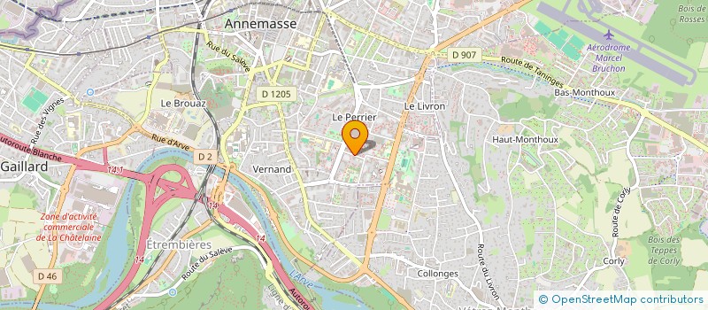 localisation de l'entreprise ASSOC CONCERTS ECOLE MUNICIPALE MUSIQUE ANNEMASSE  ANNEMASSE