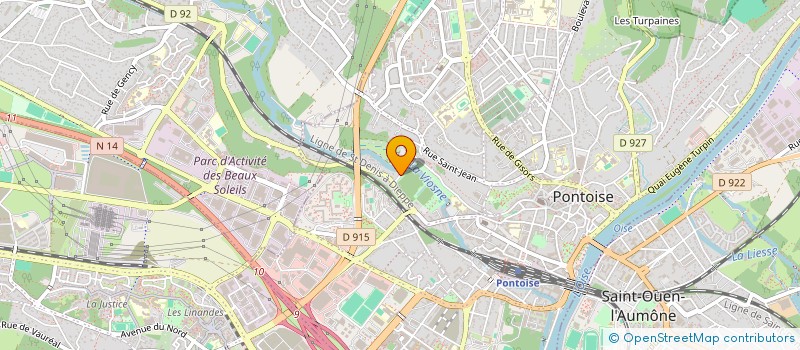 localisation de l'entreprise ASSOC CONSEIL ARCHIT URBAN ENVIR VAL OIS à PONTOISE