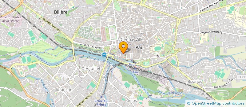 localisation de l'entreprise ASSOC CONSEILLERS GENER UDF &APPARENTES à PAU