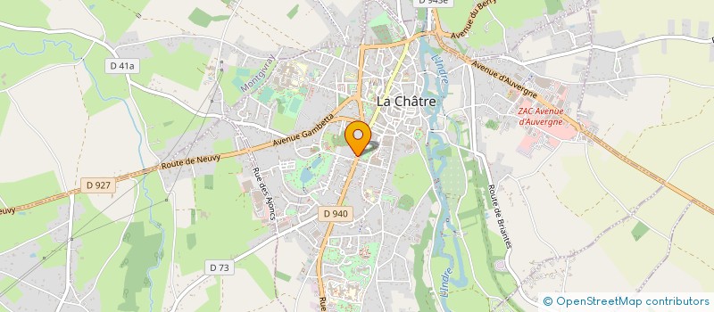 localisation de l'entreprise ASSOC CONSEILLERS PEDAGOGIQUES INDRE à LA CHATRE