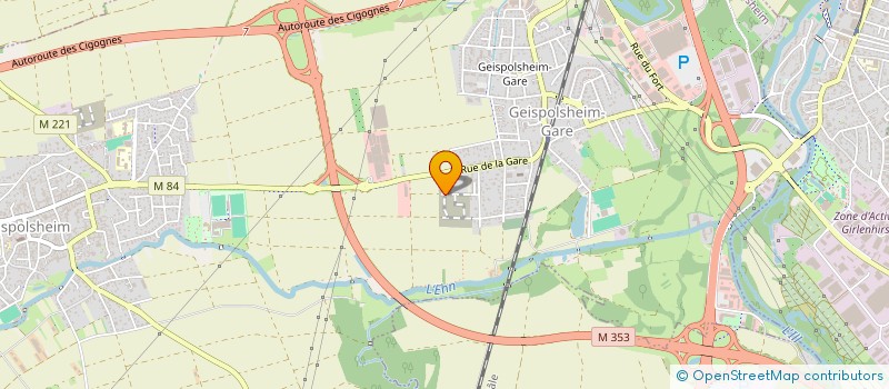 localisation de l'entreprise ASSOC CONSTR SALLE CULTURELLE  GEISPOLSHEIM