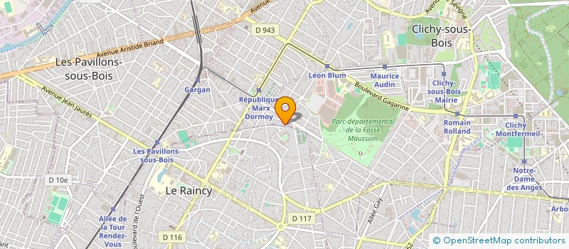 localisation de l'entreprise ASSOC CONSTRUCTION CORNEILLE à CLICHY-SOUS-BOIS