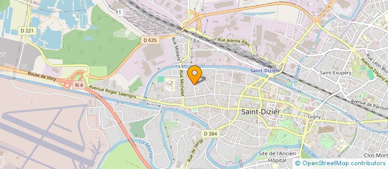 localisation de l'entreprise ASSOC CONVERSION TRANSITAIRES EN DOUANES à SAINT-DIZIER