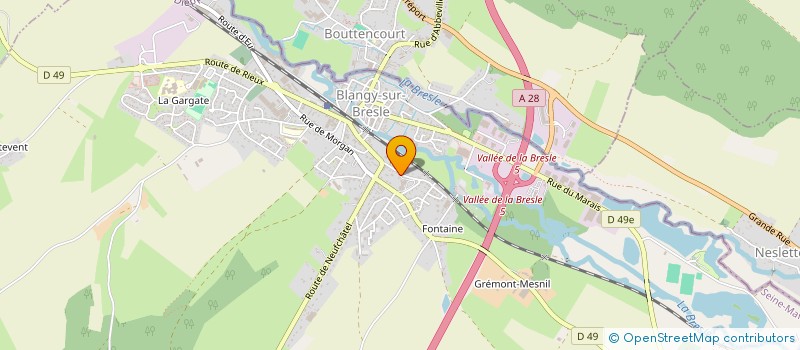 localisation de l'entreprise ASSOC COORDINATION DES PERSONNES AGEES  BLANGY-SUR-BRESLE